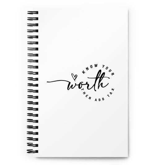 Know Your Worth Spiral Notebook